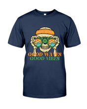 Load image into Gallery viewer, "Good Waves" Skull Tee