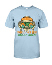 Load image into Gallery viewer, "Good Waves" Skull Tee