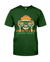 Load image into Gallery viewer, "Good Waves" Skull Tee