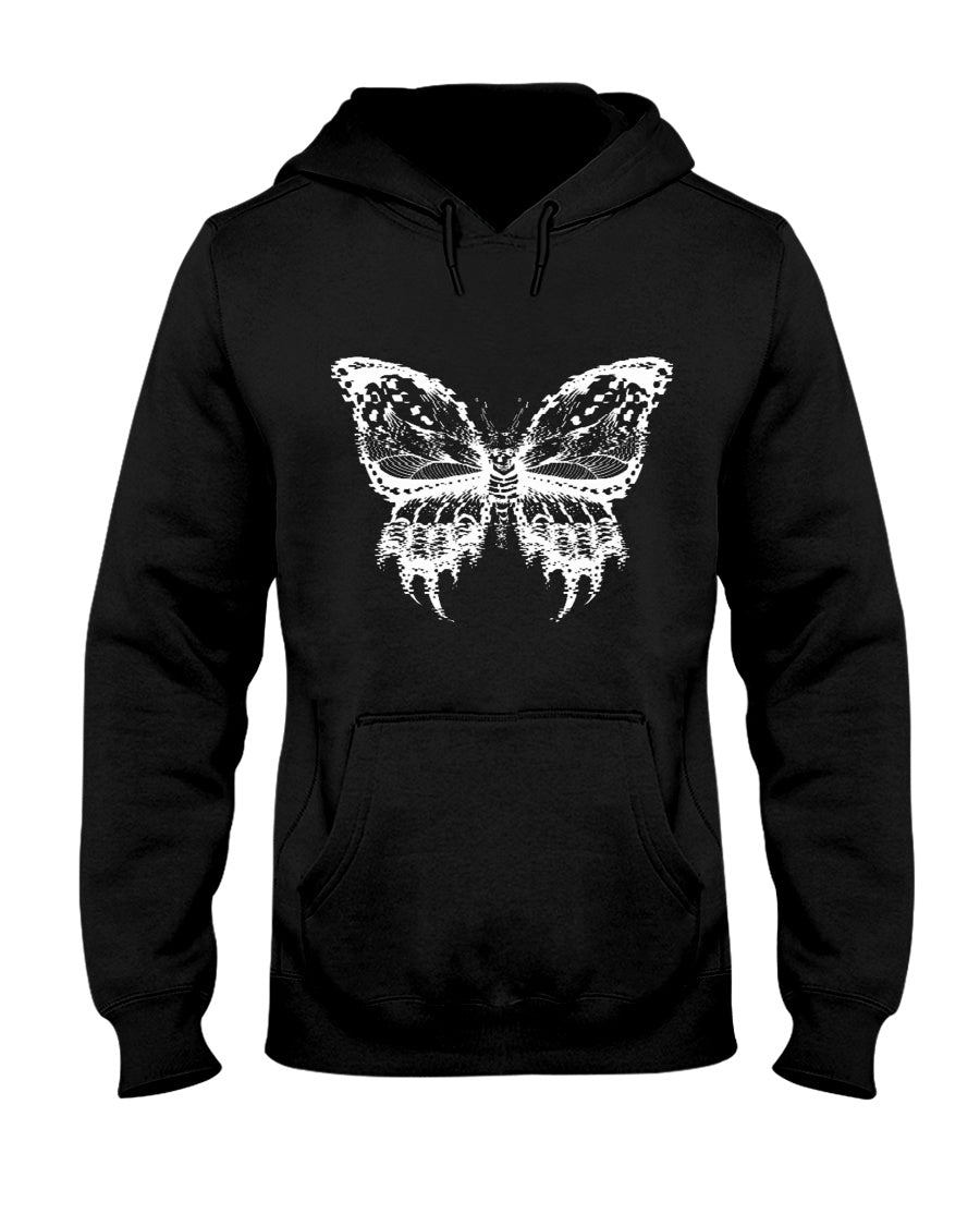 Transparent Butterfly Hooded Sweatshirt