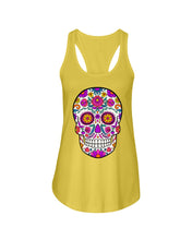 Load image into Gallery viewer, Neon Calavera Ladies Flowy Tank
