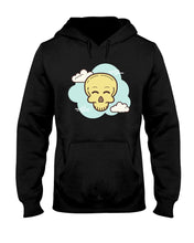 Load image into Gallery viewer, Hooded Sweatshirt Cheerful Skull
