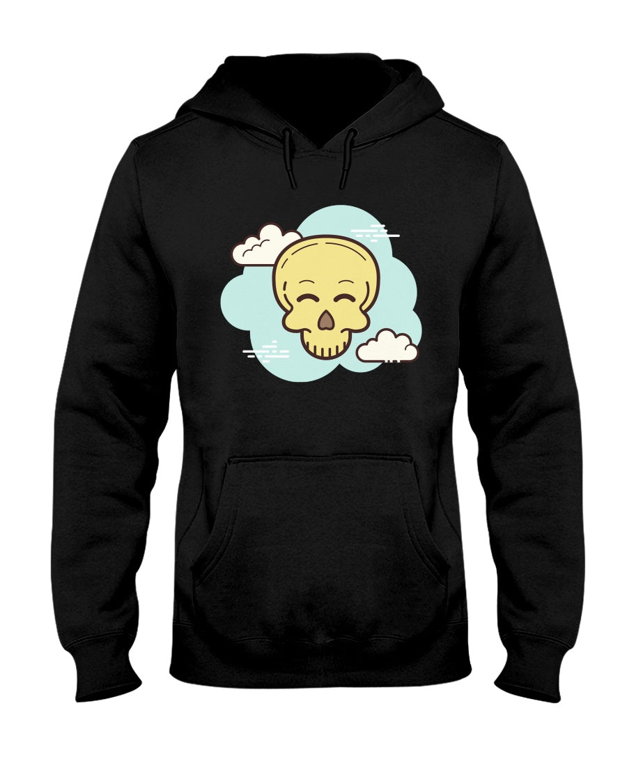 Hooded Sweatshirt Cheerful Skull